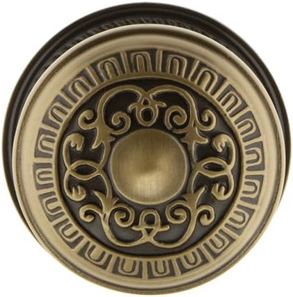 Nostalgic Warehouse Rope Rosette with Egg & Dart Knob, Privacy - 2.375", Antique Brass
