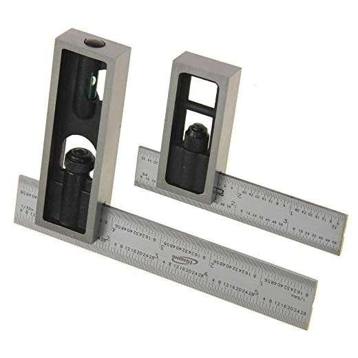 iGaging 4" & 6" Double Square Set 4R Steel Blade High Precision Woodworking