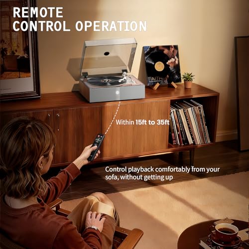 Image of 1 BY ONE Fully Automatic Record Player, All-in-One Vinyl Turntable