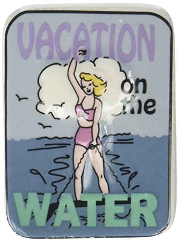Aimants de frigo ATD 62514 Vacances sur l'eau, lot de 6 magnets de 6 cm