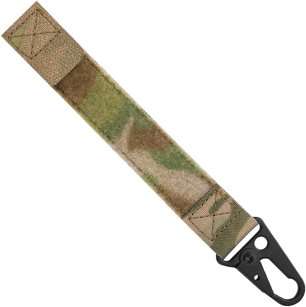KRYDEXUtility Hook with Aluminum Carabiner and Hook & Loop MOLLE Strap