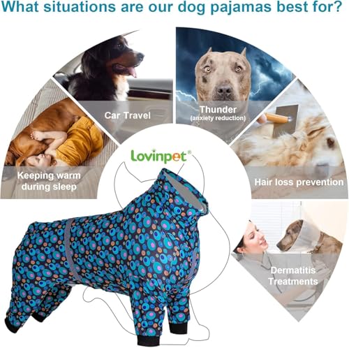 Pijama para perro LovinPet Wound Care Green M miniatura 4