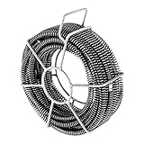 MSW Motor Technics Rohrreinigungsspiralen Set MSW-CABLE SET 1 (6 Spiralenelemente je 2,45 m, Anschluss: Ø 16 mm, Gesamtlänge 14,7 m, Rohrbreite: Ø 30-100 mm)