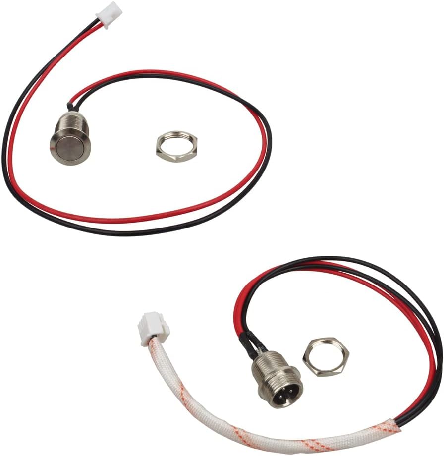 Power Button Charger Port Repalcement Cable Kit for Electric Self-balancing Scooters