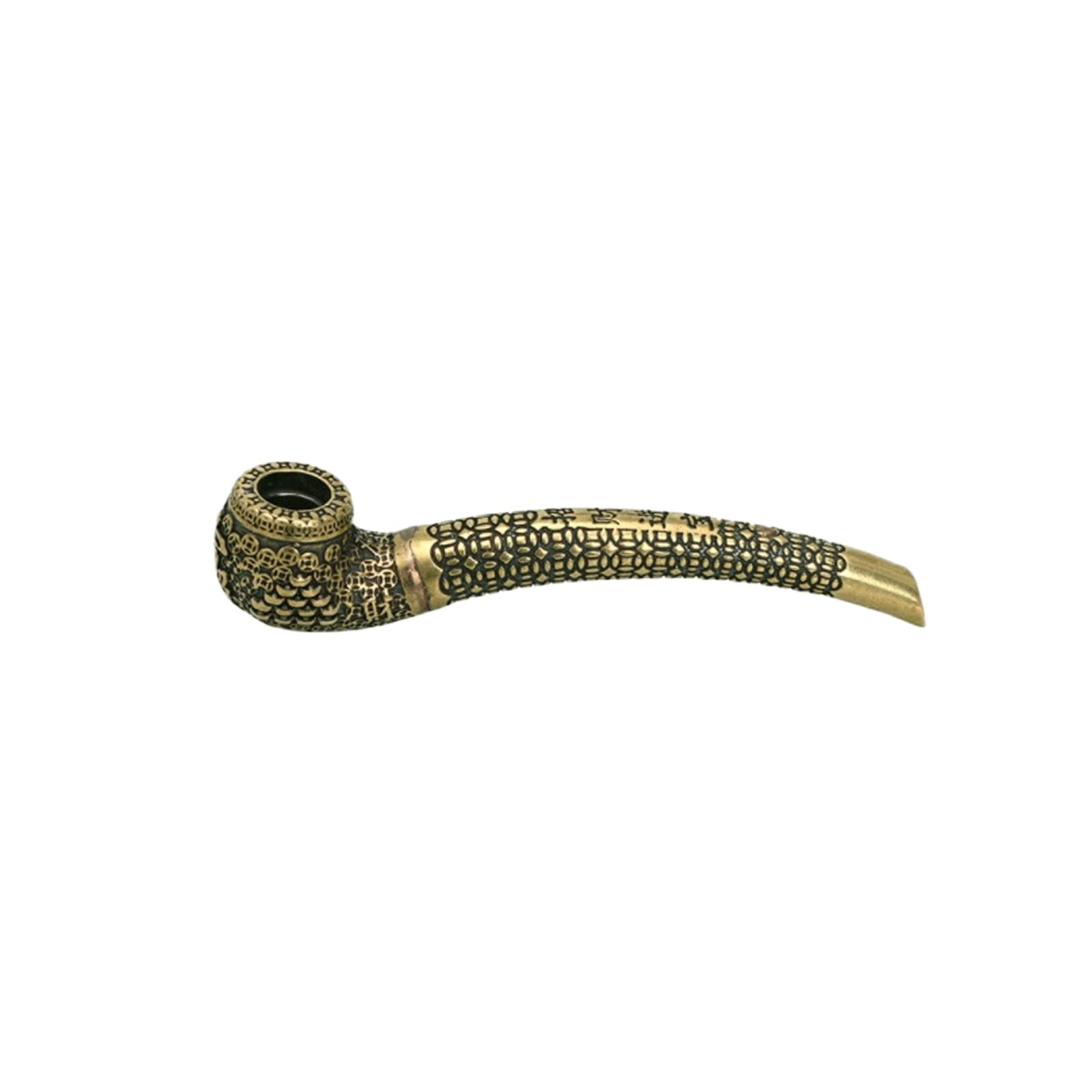 Smoking Pipe Brass Tobacco Pipe Vintage Smoke Pipe for Parties Birthdays Ceremonies and Festivals