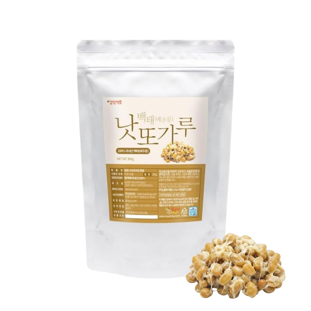 K-Herb Soybean Natto Powder 100% Natural Nattokinase Freeze-Dried Fermented Food Vitamin K2 10.6 oz(300g) (1 Pack)