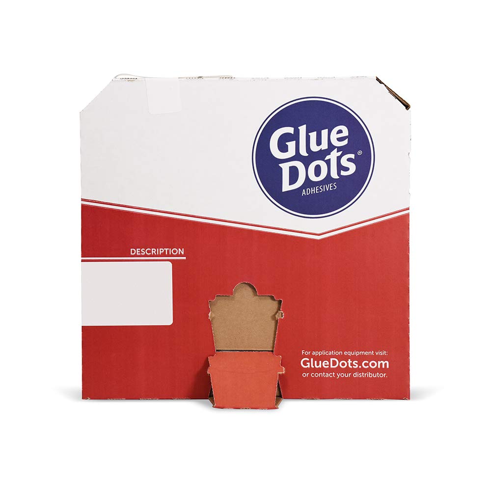 Glue Dots Permanent Dots, 1/2 Inch Diameter, Clear, 2500 Count Bulk Roll