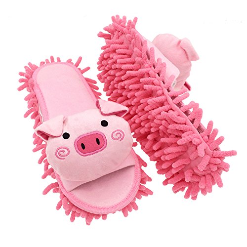 Image of Selric Super Chenille Microfiber Washable Mop Slippers Shoes, Detachable Mopping Shoes, Floor Dust Dirt Hair Cleaner, Multi-sizes Multi-Colors Available