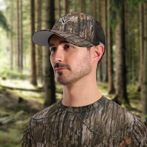 Image of LOOGU Fishing Hat Mesh Back for Men Women Adjustable Baseball Trucker Cap Snapback Hats