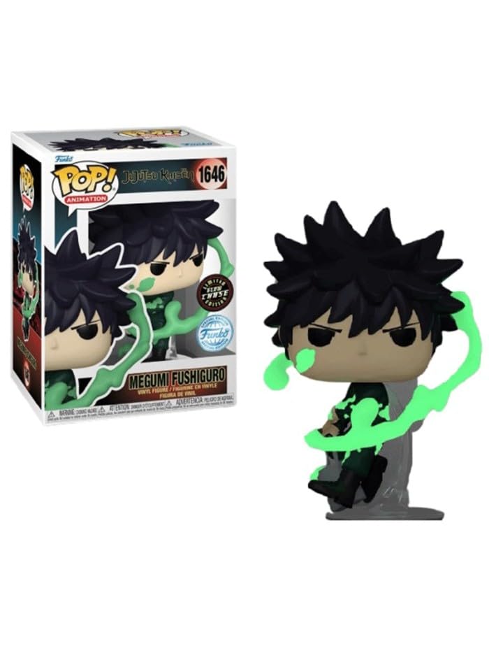 Funko Pop! Animation | Jujutsu Kaisen Megumi Fushiguro Chase | Edición Chase Exclusiva y Limitada | Figura de Vinilo Coleccionable Anime | FS