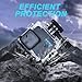 Waterproof Case for GoPro Hero 4K Compact Waterproof Action Camera, Underwater Diving 50M/164FT Protective Housing Shell for Go Pro Hero 4K Compact Action Camera with Bracket Accessories