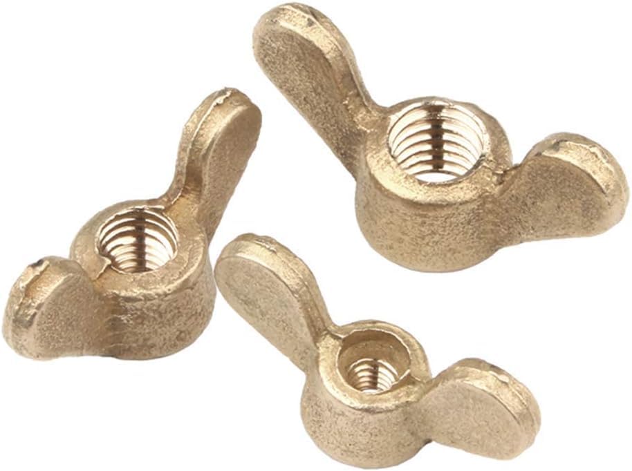 Wing nut, Hand Twist nut, Wing Nut Brass Hand Twist Screw Bolt Cap Nails Components(M16(2pcs))