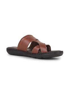 Hush Puppies Men's Formal Toe Ring Slipper Tan Light Brown