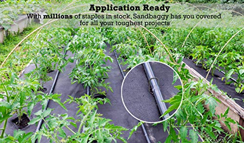 Sandbaggy 500 Pack - Anchor Staples Fabric Pins for Landscape Fabric