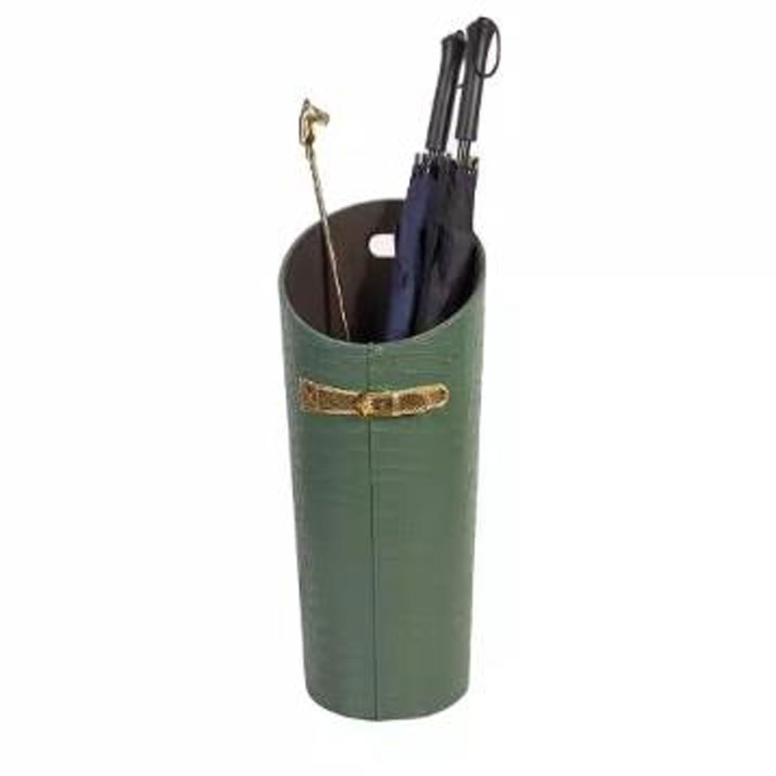 Seau Porte-parapluie UKCOCO En Métal Noir - 42x15x15cm, Rangement Stable Pour Entrée, Bureau, Support Cannes