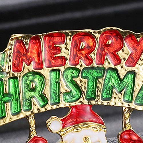 Badge col broche de Noël vintage et épingle à vêtement écologique - 7