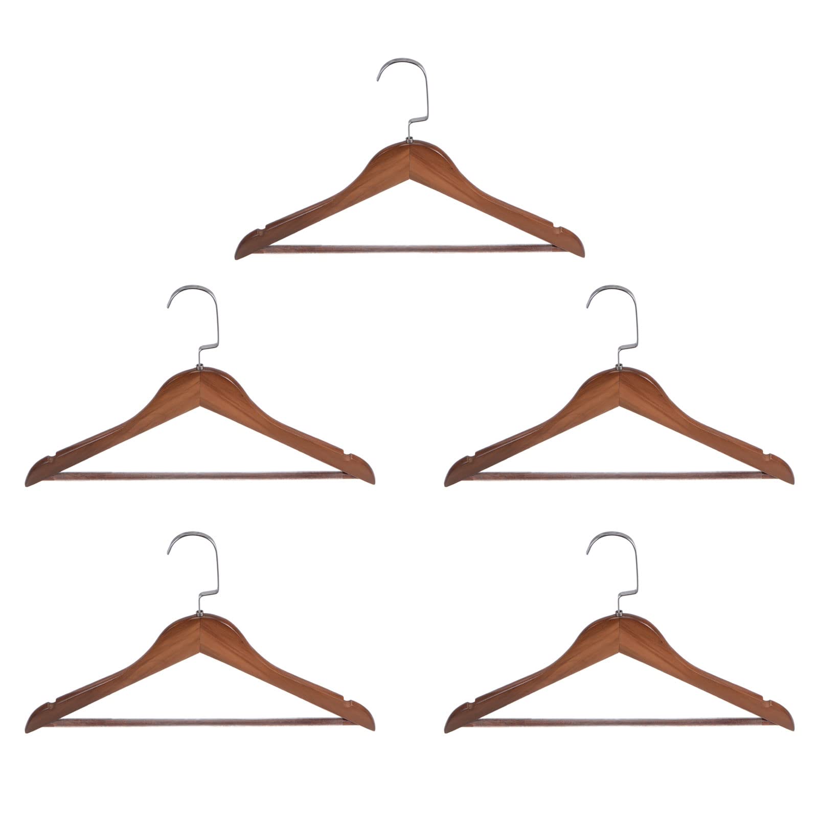 Cintres en bois de costume B17 rétro pour dressing résidentiel soigné