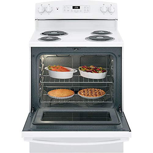 GE 30 in. 4 Burner Element Free-Standing Electric Range in White - Thumbnail 3