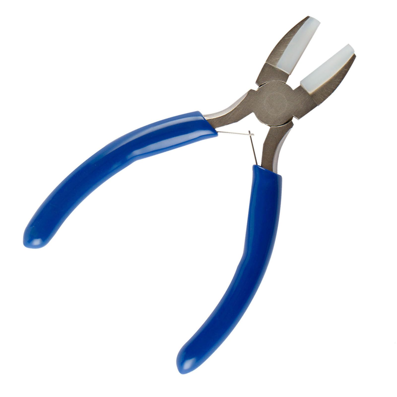 Jazuaiao Nylon Jaw Pliers Jewelry Making Tool Wire Straightener Wire Shaping Pliers Suitable For Beading Looping And Shaping Nylon Jaw