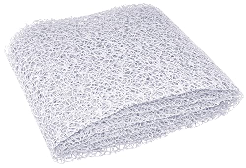 AERZETIX - C54552 - Rolle netz geschenkpapier gittergewebe - 50cmx4.2meter - weiß - dekoration verpackung von geschenken und blumen für geburtstagsfeier