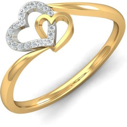 ATJewels 0.18 Ct 14K Yellow Gold Over Sterling Silver Round White Cubic Zirconia Diamond Cross Double Heart Womens Engagement Wedding Ring (13) (B07Q21BXYJ) Amazon Price History, Amazon Price Tracker