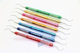 Gracey Curette Multicolor Scaler 7PC PERIODONTAL Dental Instruments (CYNAMED)