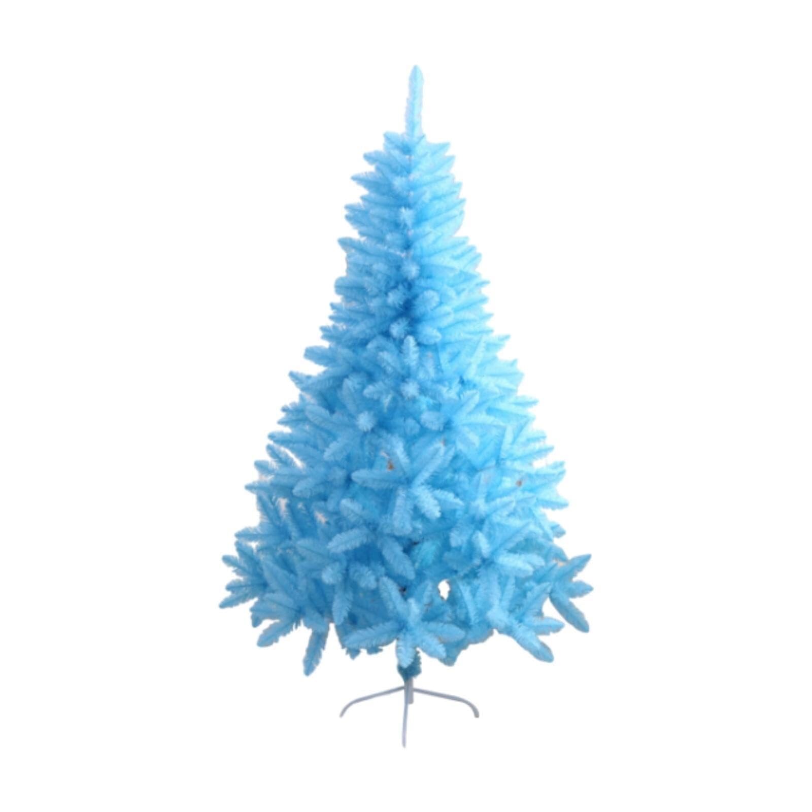 Qxmiguel Blu Artificial Christmas Pine Tree Fake Xmas Spruce Trees Holiday Decoration With Metal Stand For Outdoor Indoor Decor Xmas Trees(,120Cm)