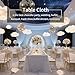 BIGTONE 12 Pack White Rectangle Tablecloth 60 x 102 Inch, Cross Ribbon Packing Reusable Table Clothes for 6 Foot Tables, Wrinkle Resistant Polyester Fabric Table Cover for Wedding, Party, Banquet