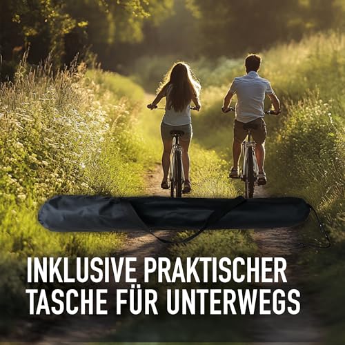 Dreibeinhocker faltbar 550g ultraleichter Camping-Hocker, 3-Bein Klapphocker, 40cm Höhe, 30cm Sitzfläche bis 100kg belastbar, tragbarer Festival Sitz für Messen, Festivals & Outdoor Wanderung – Bild 6