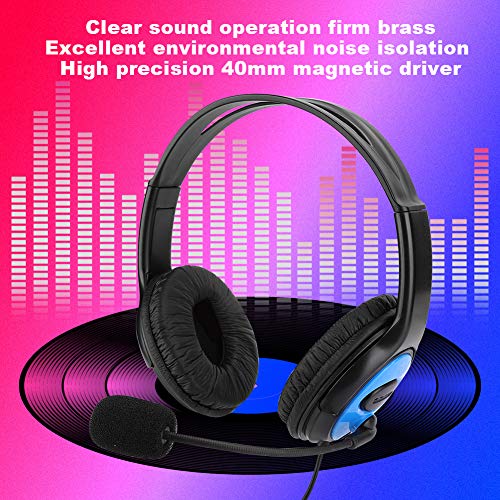 Gaming Headset, Hoofdband Stereo Game Headset, Verstelbare bedrade hoofdtelefoon met microfoon Over-ear hoofdtelefoon met microfoon voor PS4/X-ONE Gaming - Afbeelding 3