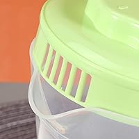 Vista 5 de Hemoton Jarra de plástico para limonada de campamento, jarra de agua de plástico con tapa, agua transparente, té helado, jarra de bebidas