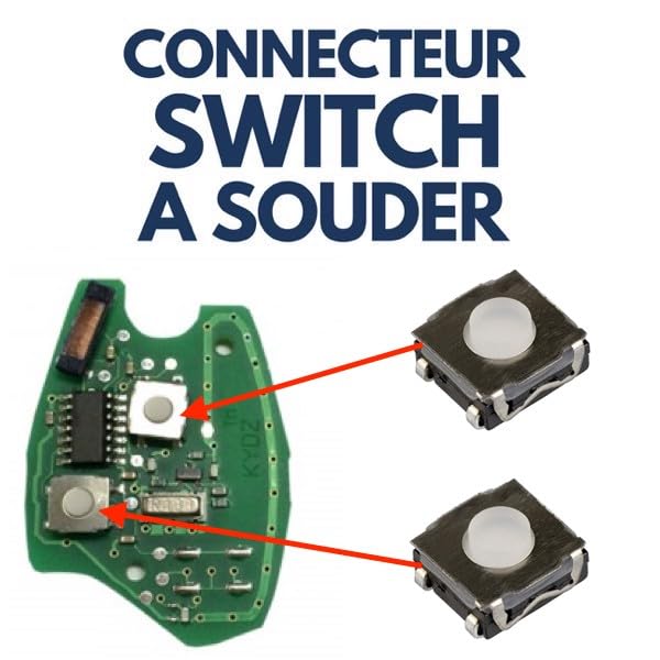 10 Switch Bouton Interrupteur Pour Clé De Voiture Télécommande Plip PEUGEOT