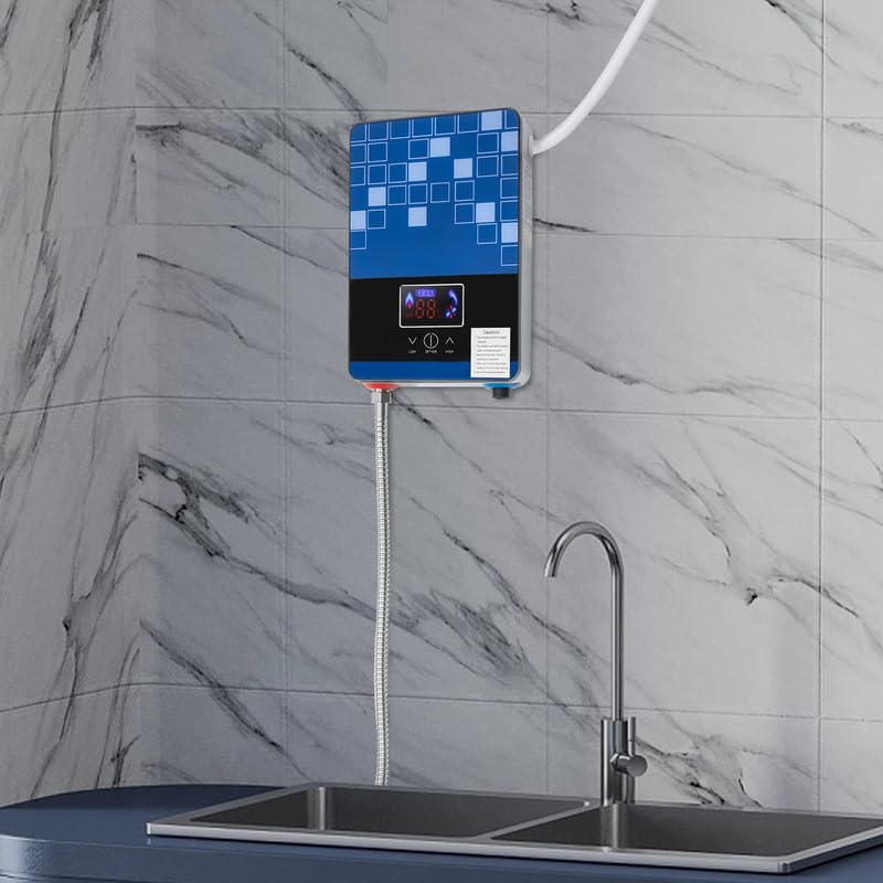 Calentador De Agua Eléctrico Compacto Para Montaje En Pared, Termo Eléctrico Con Indicador LED Para Cocina Y Baño