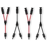 GENORTH – GENORTH 6 mm² Solarkabel Y Verteiler, 2 Paar Solarpanel Y St