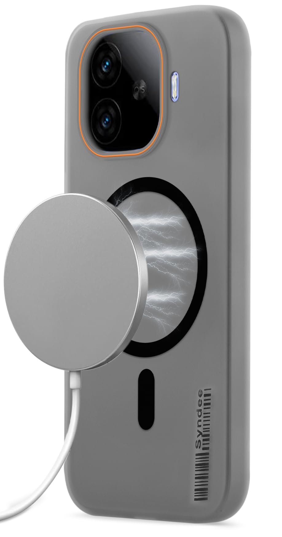 Mr. Case Back Cover for iQOO Neo 10R 5G Sleek Frosted Translucent Back Only Compatible with Wireless Magnetic Accessories | Anti-Scratch Shockproof Phone Cover - Black-image-43