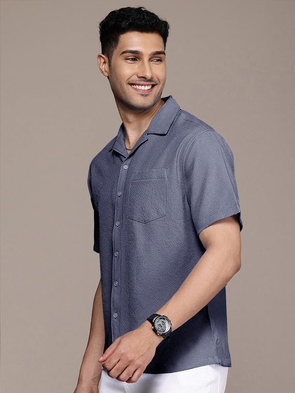 Image of Tee Projekt Fashion Textured Shirts for Men||Regular Fit Casual Shirt for Men||Fancy Shirt