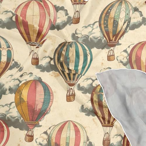 Square Scarf Retor Hot Air Balloon Silk Feeling Bandanas Head Scarfs Hair Wraping Neckerchief for Women 23.6 Inch4