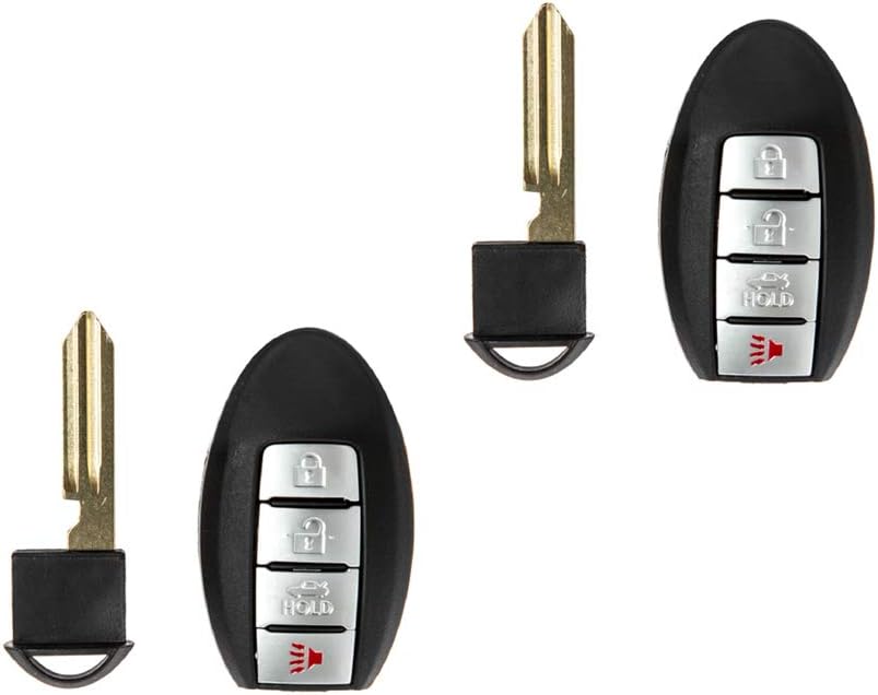 2 BexKeyless New Replacement Remote Car Key Fob fits KR5TXN1 433MHZ Chip-4A Nissan 2019-2021 Altima/2020-2021 Sentra Versa (IC: 7812D-TXN1, Continental: S180144801; OEM#: 285E3-6CA1A/285E3-6CB1A)