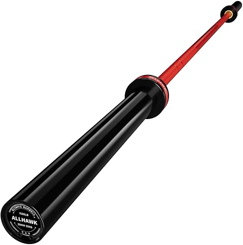 Barra olímpica de 7 pies para levantamiento de pesas, levantamiento de potencia, barra de 45 libras, capacidad de 700 libras1500 libras, barra de