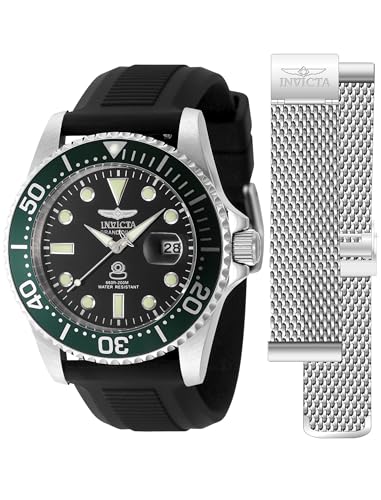 Invicta Pro Diver Men 42mm Stainless Steel Steel Black dial PC32 Quartz