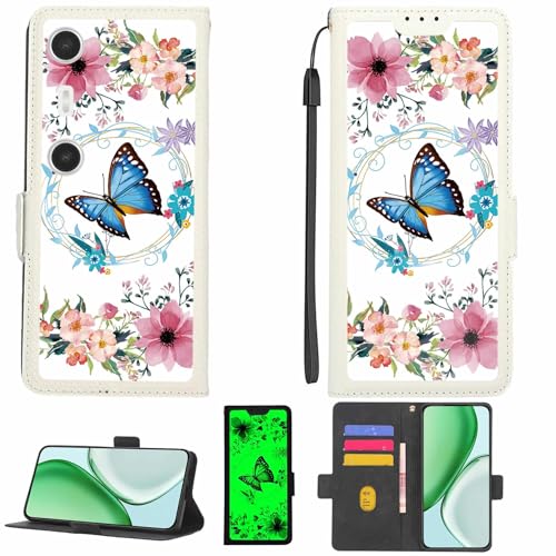 Kinetijy Case Compatible for XREAL Beam Pro Phone Case Flip Cover [with Tempered Glass Screen Protector][RFID Blocking][Luminous Effect] LPT-LHD