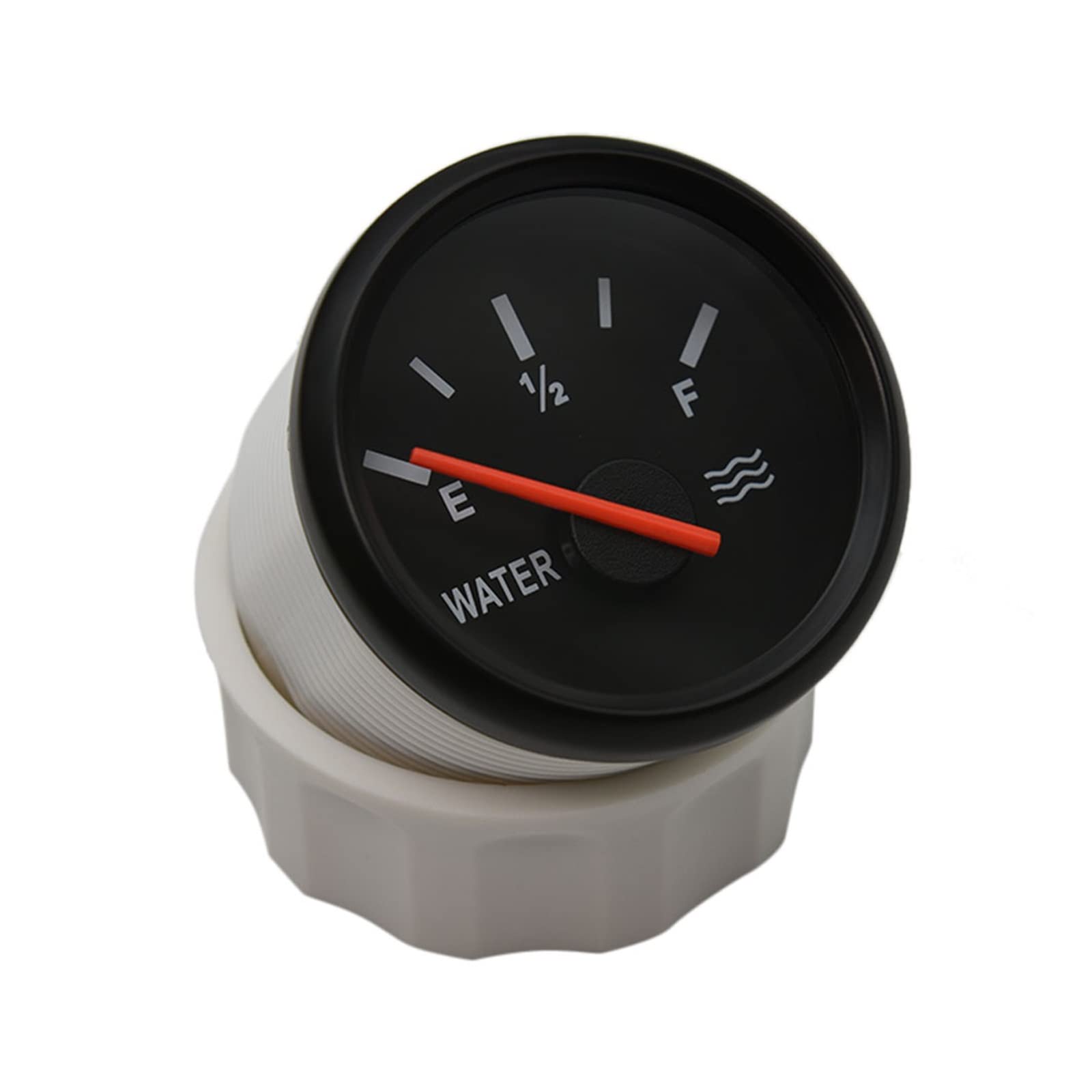 Jauge cuve fioul, Jauge de niveau d'eau à lumière rouge de 52 mm avec indicateur de niveau de réservoir d'eau 100 mm 200 mm 250 mm 400 mm unité d'expéditeur d'eau for bateau de voiture 12 V/24 V, pou