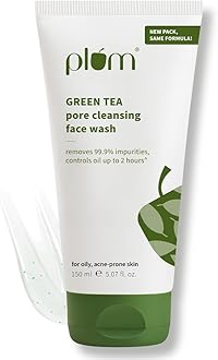 Green Tea Pore Cleansing Face Wash for Oily, Acne Prone, Dry & Combination Skin | with Glycolic Acid | Fight Pimples & Control Excess Oil | Gentle Exfoliating & Non-Drying | Women & Men | 150ml