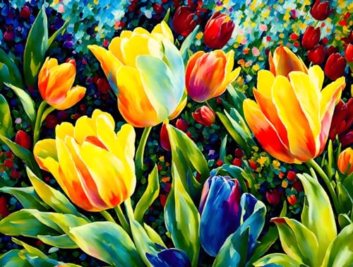 Poster mural sur toile CekOck 50x70cm oubliez les murs vides avec cette peinture epaisse