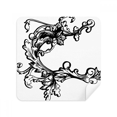 Téléphone screen cleaner et suède tissu pour essuyer verre optique motif floral baroque