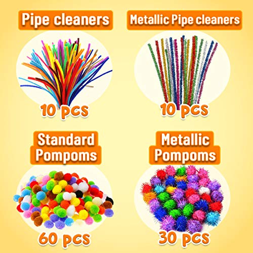 Goodyking Artigos de artes e artesanato para crianças – tudo em um, atividades infantis, material es