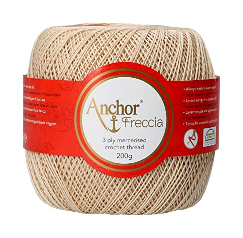 Anchor Crochet Yarn, 100% Cotton, 387, Stärke 8