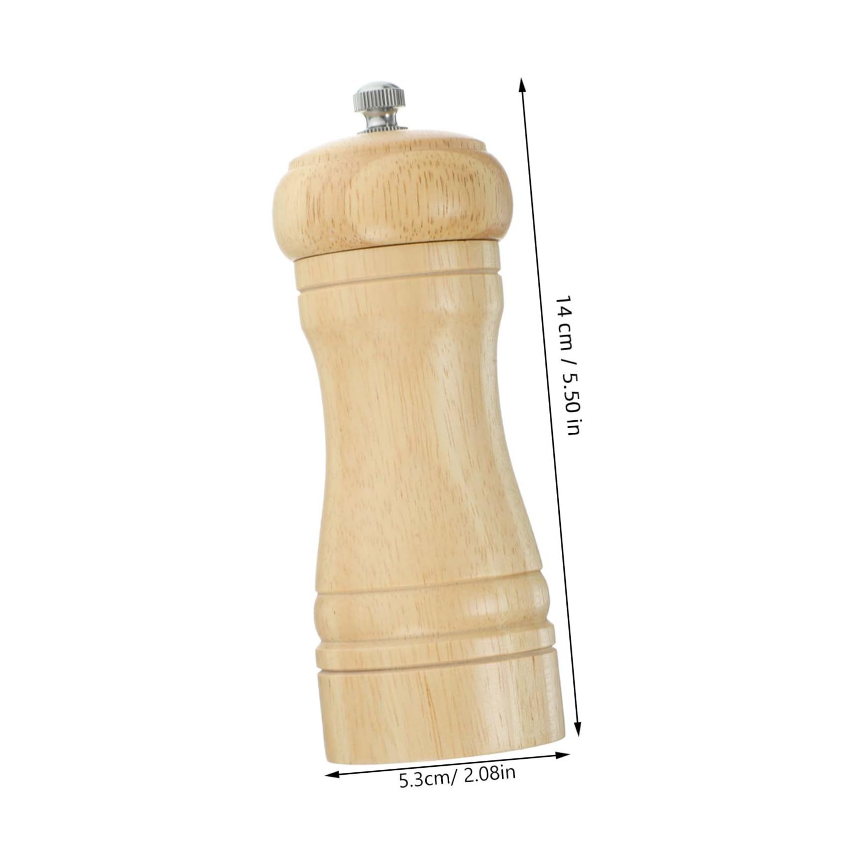 CIYODO Manual Pepper Mill and Salt Shaker Set Wood Construction Performance