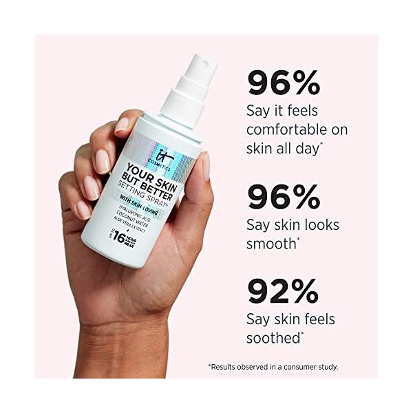 IT-Cosmetics-Your-Skin-But-Better-Setting-Spray-Protects-Makeup-Controls-Shine-Provides-Hydration-16-Hour-Hold-With-Hyaluronic-Acid-Coconut-Water-Aloe-Vera-34-fl-oz IT Cosmetics Your Skin But Better Makeup Setting Spray - Protects Makeup, Controls Shine, Provides Hydration - 16-Hour Hold - With Hyaluronic Acid, Coconut Water & Aloe Vera