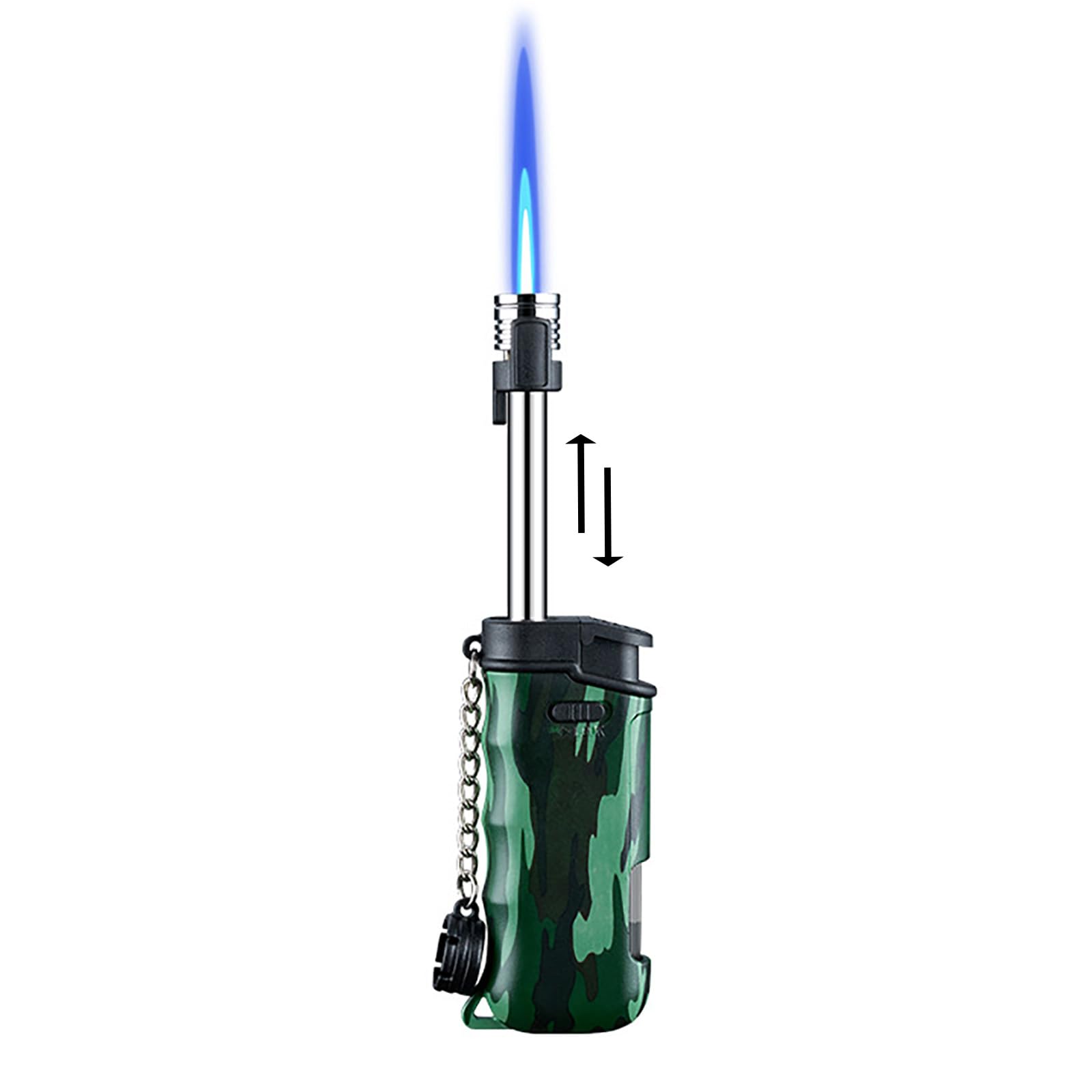 Torch Lighter with Flame Lock Windproof Jet Flame Refillable Lighters 5 83 Extended Long for Hiking Campfire Grill